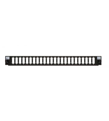 19"patchpaneel front LC/SC 24 poorts zwart