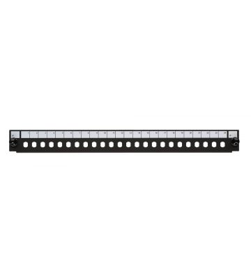 19"patchpaneel front ST 24 poorts zwart