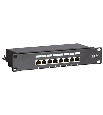 10 inch CAT5e FTP patchpaneel - 8 poorts