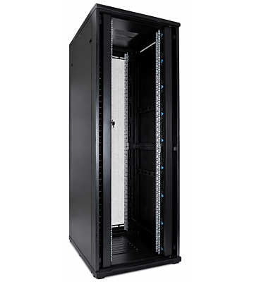 47U serverkast met dubbele geperforeerde voor- en achterdeur 800x800x2200mm (BxDxH)
