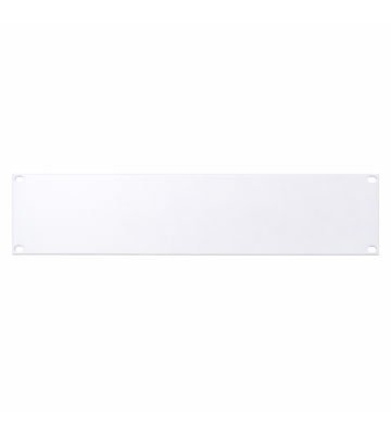 19 inch afdekpaneel - 2U wit