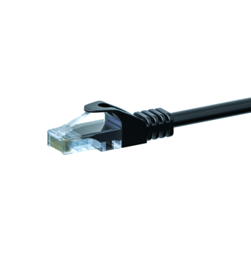 CAT5e UTP patchkabel 0,50m zwart - CCA