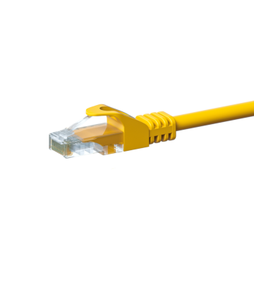 CAT5e UTP patchkabel 7,50m geel  - CCA