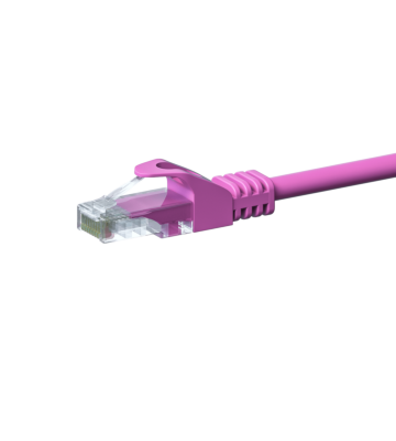 CAT5e UTP patchkabel 0,50m roze - CCA