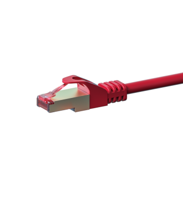 CAT6 S/FTP (PIMF) patchkabel 0,25m rood