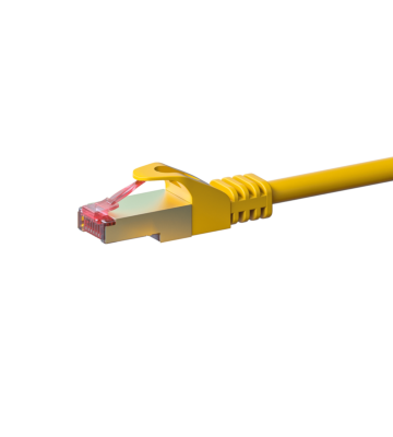 CAT6 S/FTP (PIMF) patchkabel 0,25m geel