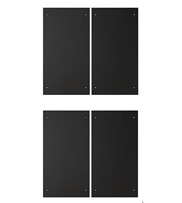 Datacenter set zijpanelen voor 48U kasten, 1000mm diep