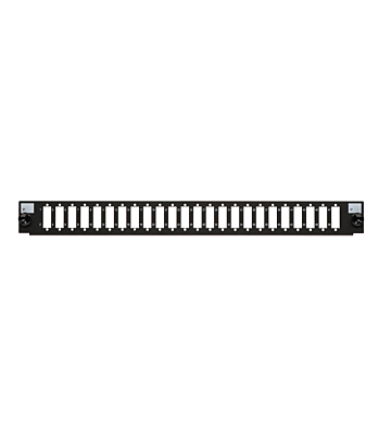 Front LC/SC 24 poorts zwart quad/duplex geschikt voor universele glasvezel lade