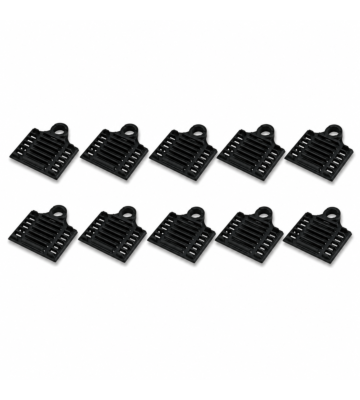 Krimp lashouder zwart - 10 stuks