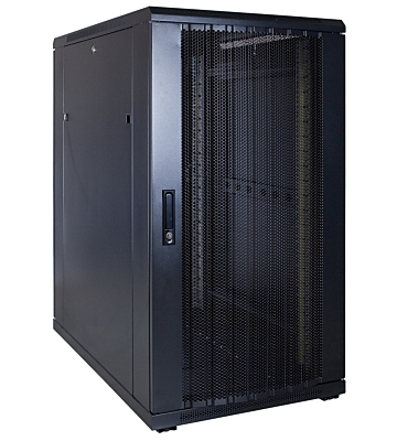22U serverkast met geperforeerde deur 600x1200x1200mm (BxDxH)