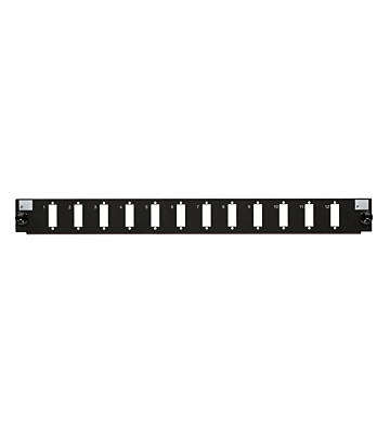 Front LC/SC 12 poorts zwart quad/duplex geschikt voor universele glasvezel lade