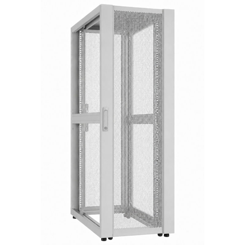 48U Datacenter serverkast met geperforeerde deur 800x1200x2250mm (BxDxH) Grijs