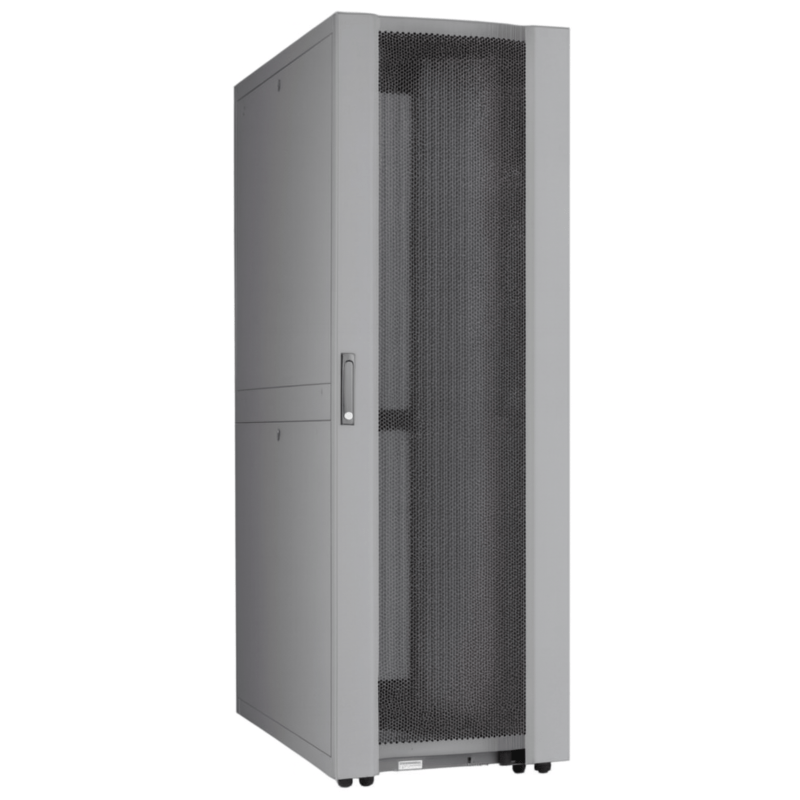 42U Datacenter serverkast met geperforeerde deur 800x1000x2000mm (BxDxH) Grijs