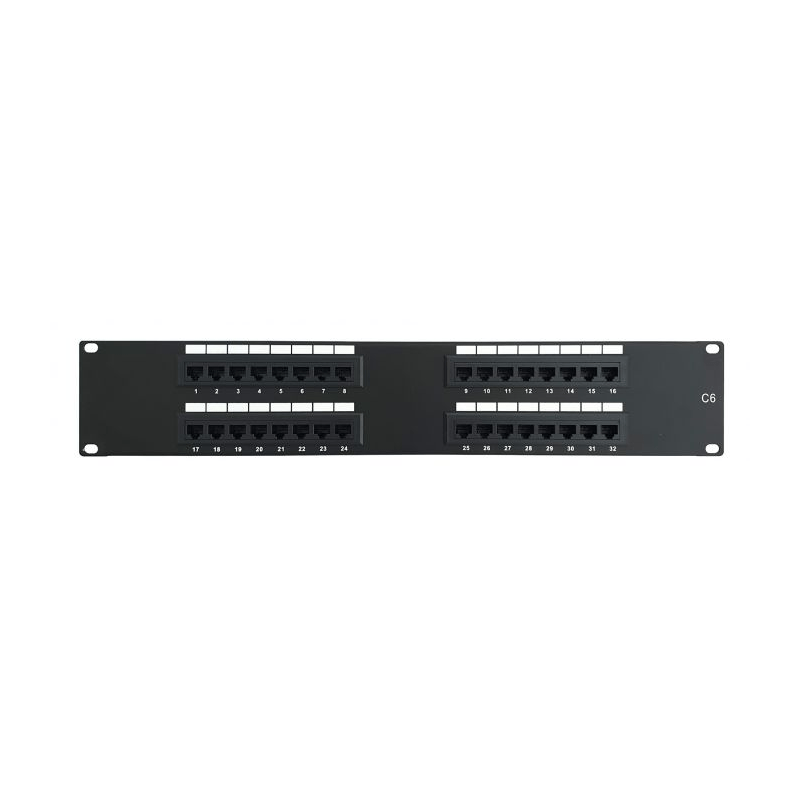 CAT6 UTP patchpaneel - 32 poorts - 2U