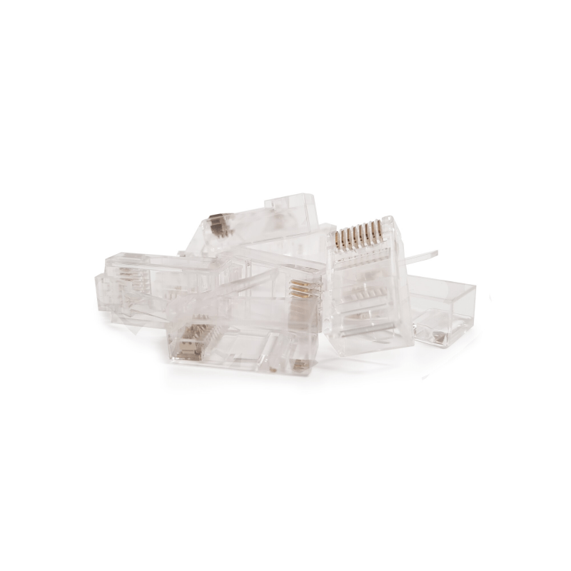 CAT5e Connector RJ45 - Unshielded - voor soepele en stugge kern - 10 stuks
