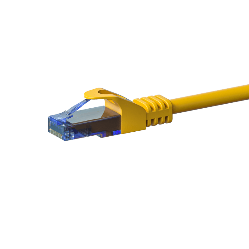 UTP CAT6a patchkabel 5m geel - 100% koper