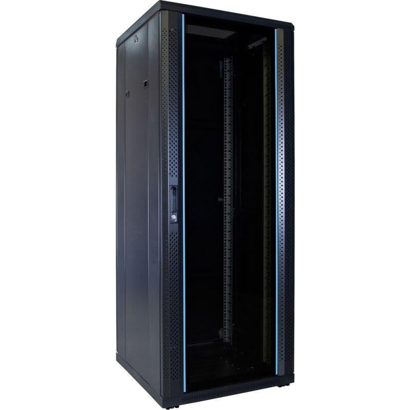 32U serverkast met glazen deur 600x600x1600mm (BxDxH)