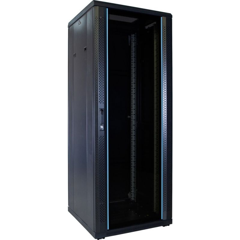 32U serverkast met glazen deur 600x600x1600mm (BxDxH)