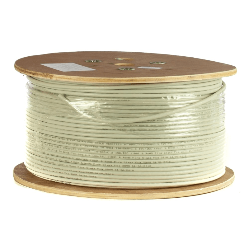 DANICOM CAT6A 100% koper U/UTP 305m kabel op rol stug -  LSZH (Cca)