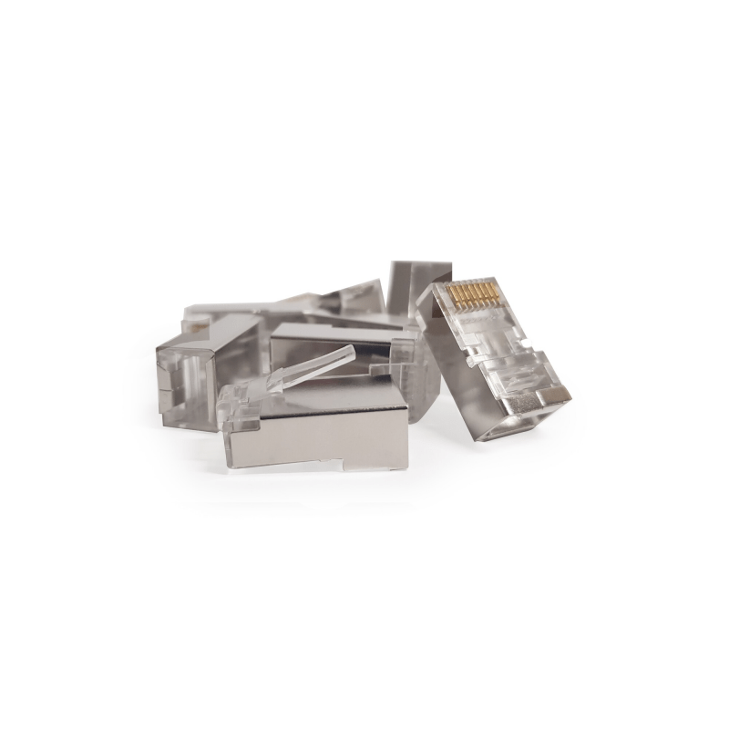 DANICOM FTP CAT6 RJ45 Connector - voor stugge kern - 10 stuks