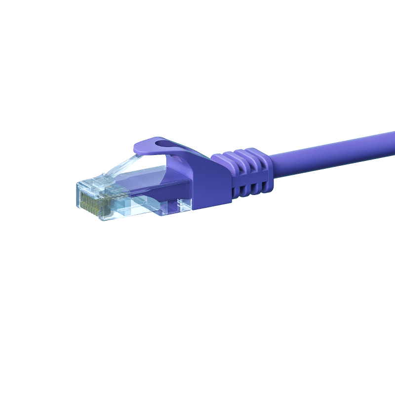 UTP CAT5e patchkabel 7,5m paars - 100% koper