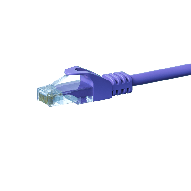 UTP CAT5e patchkabel 10m paars - 100% koper