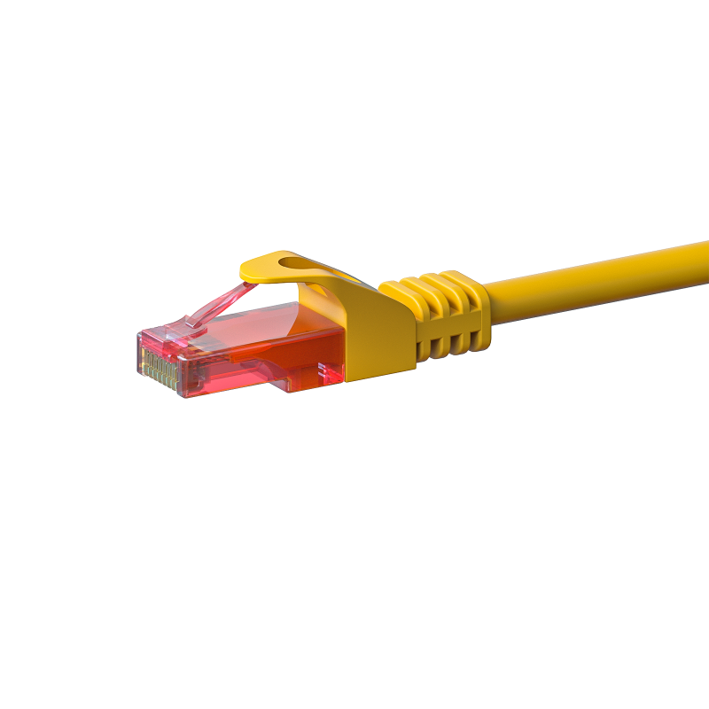 UTP CAT6 patchkabel 1m geel - 100% koper