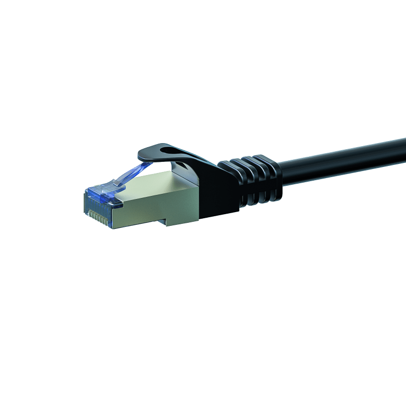 CAT6a S/FTP (PIMF) patchkabel 1,50m zwart