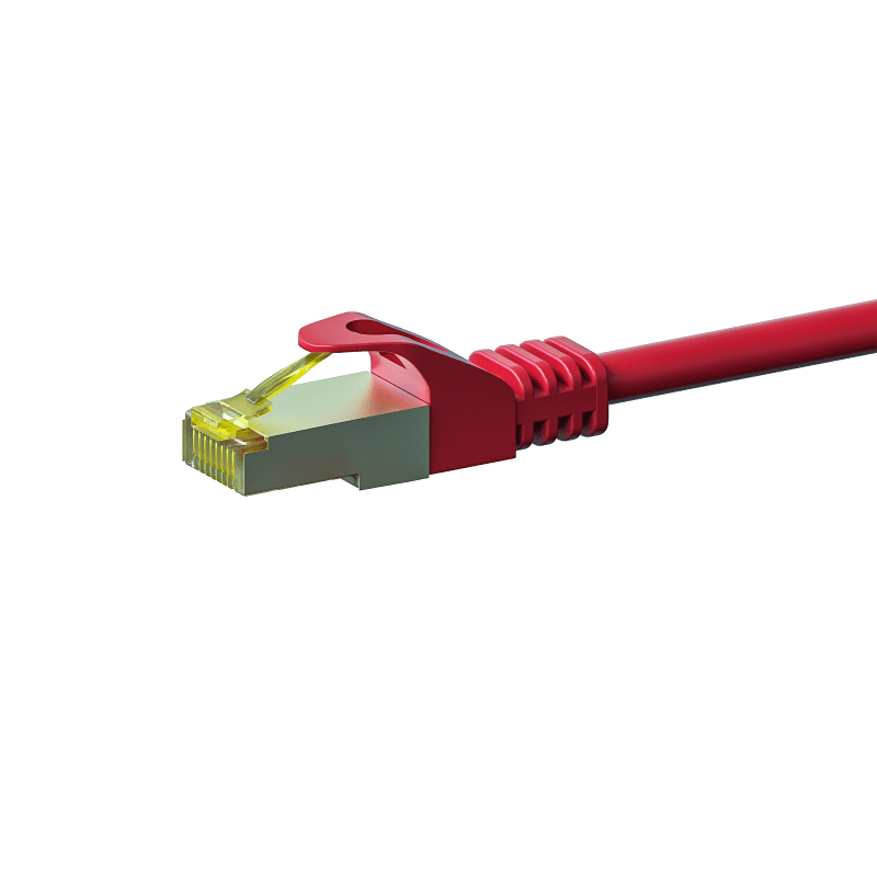 Cat7 S/FTP (PIMF) patchkabel 0,50m rood