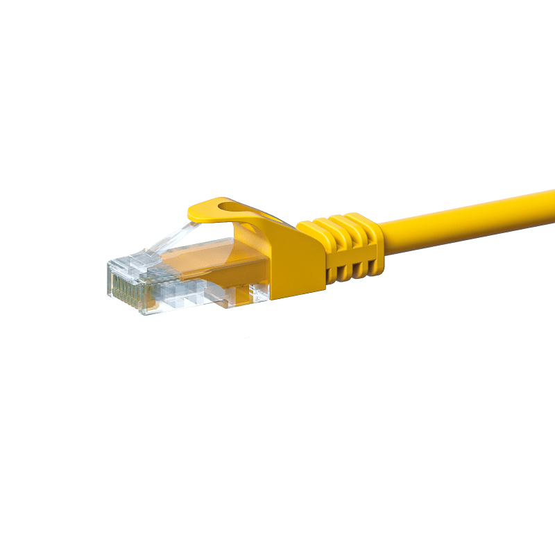 CAT5e UTP patchkabel 1m geel  - CCA