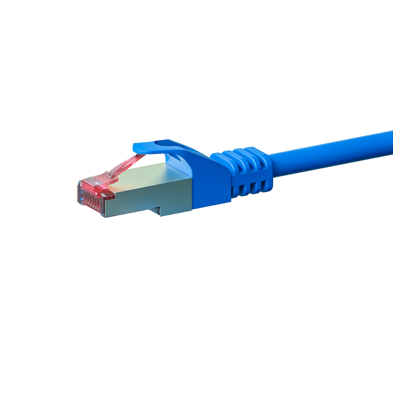 CAT6 S/FTP (PIMF) patchkabel 0,25m blauw 