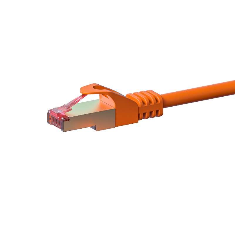 CAT6 S/FTP (PIMF) patchkabel 0,25m oranje 