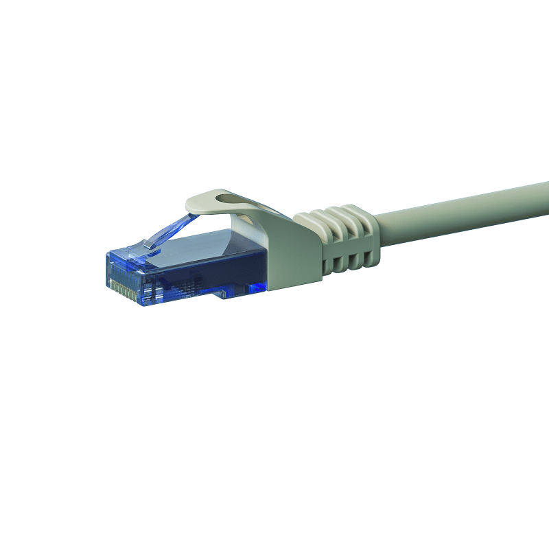 UTP CAT6a patchkabel 0,25m grijs - 100% koper