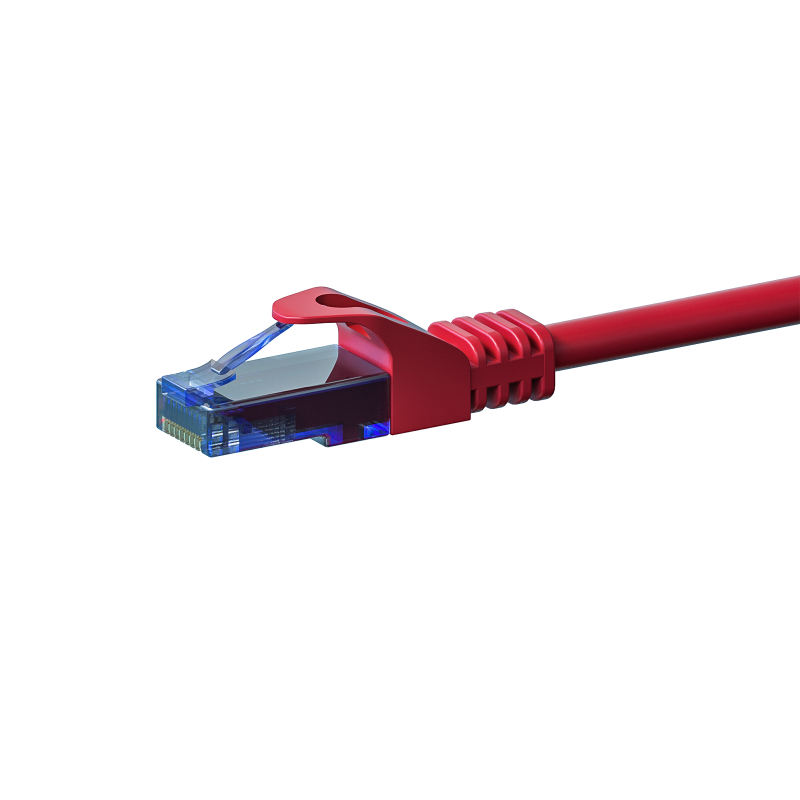 UTP CAT6a patchkabel 2m rood - 100% koper