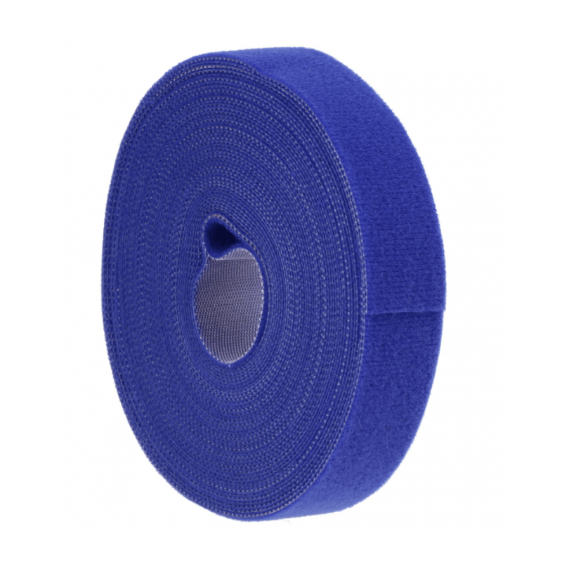 Klittenband 5 meter - 9 mm breed - blauw
