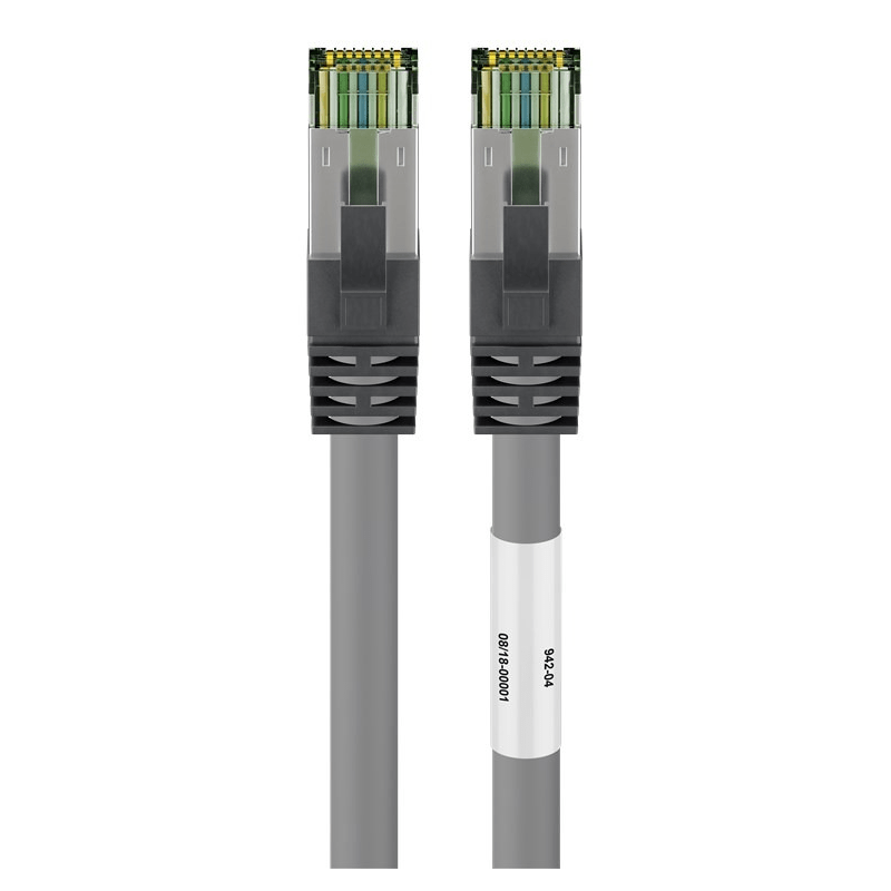 Cat8 S/FTP (PIMF) patchkabel 3m grijs