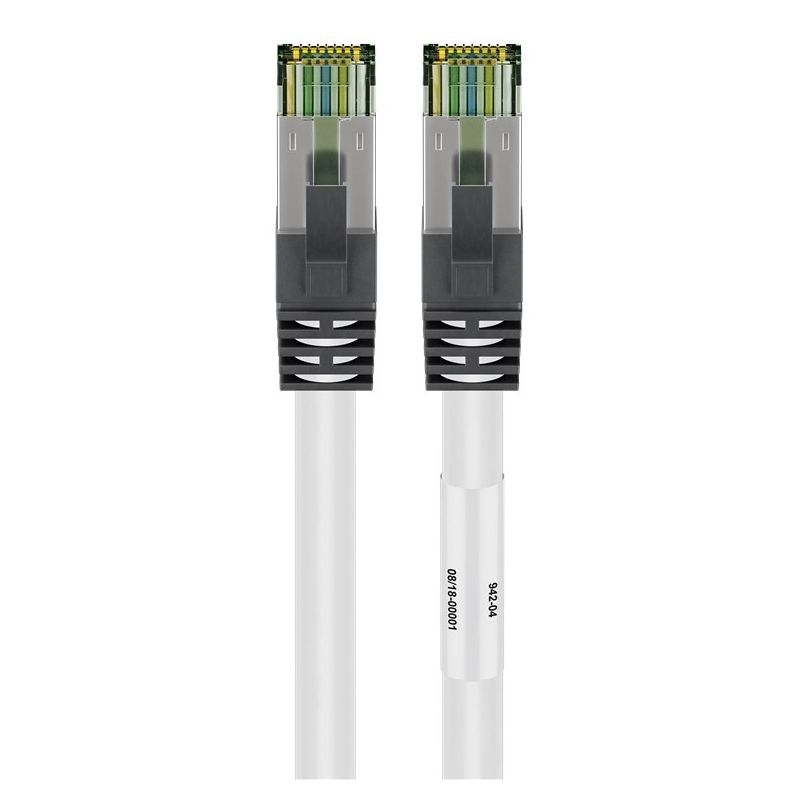Cat8 S/FTP (PIMF) patchkabel 3m wit