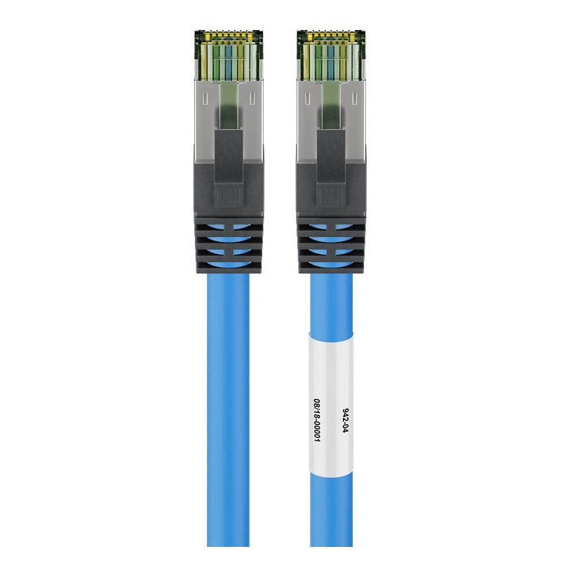Cat8 S/FTP (PIMF) patchkabel 2m blauw