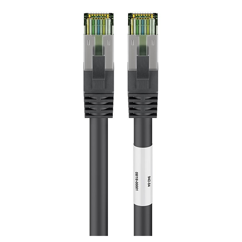 Cat8 S/FTP (PIMF) patchkabel 3m zwart