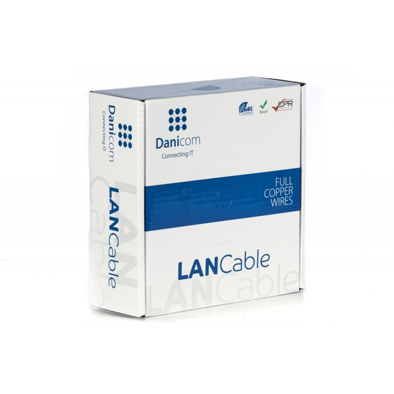 DANICOM CAT6 UTP 50m kabel op rol stug -  LSZH (Dca)