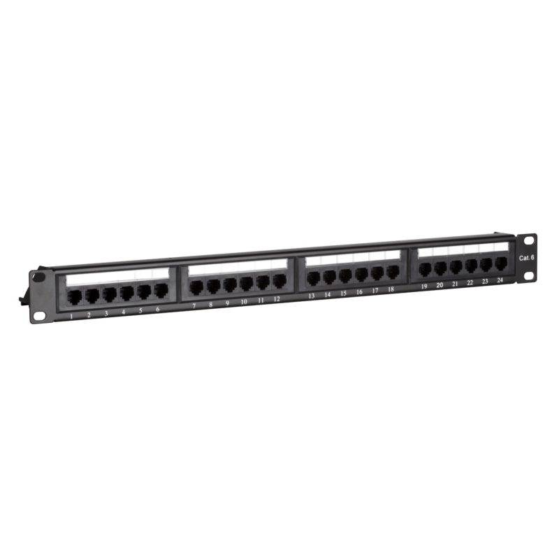 CAT6 UTP patchpaneel - 24 poorts