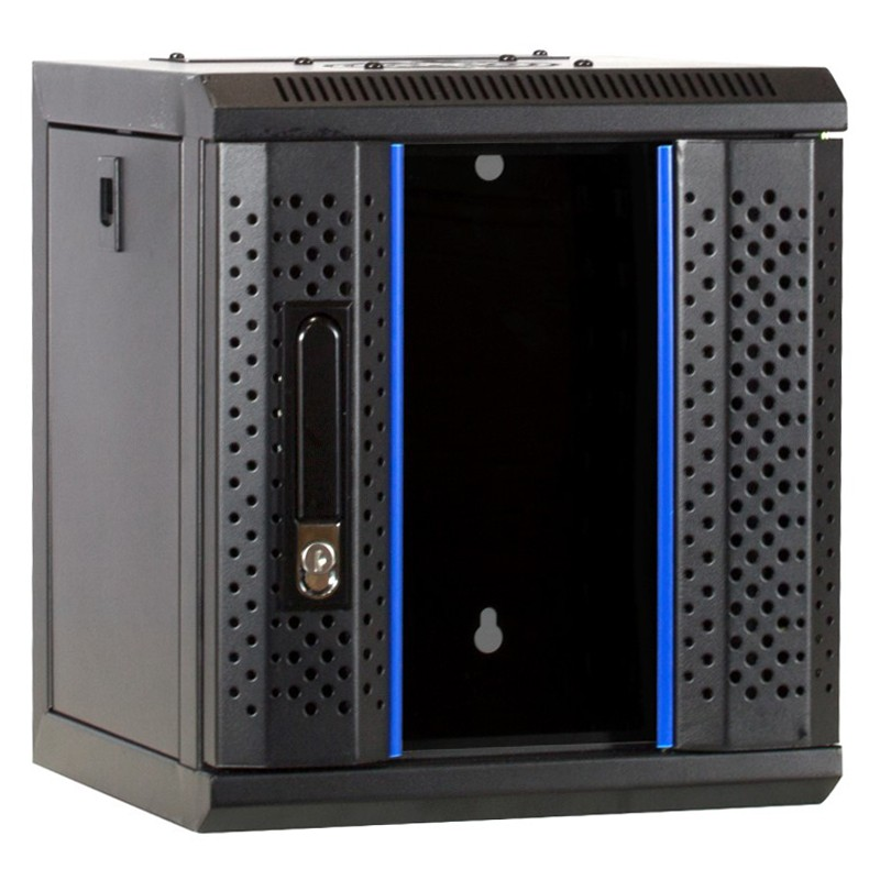 10 inch 6U serverkast met glazen deur 312x310x352mm (BxDxH)