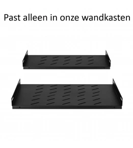 Vaste wandkast legborden