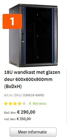 De meest verkochte serverkast